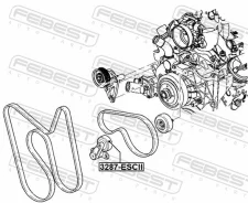 ����� ���������� ����� 60X12X21 Febest 3287Escii Febest 3287ESCII ����