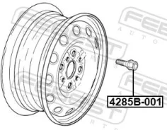 ���� �������� M12x1.25 L44.5, ������, ����� ��� LADA Vesta 15- Febest 4285B-001 4285B001 ����