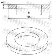 ������ �������������� 8x14x1 Febest 88430081410C 88430081410C ����