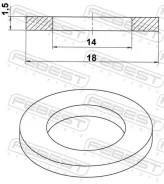 ������ �������������� 14x18x1.5 Febest 88430141815C 88430141815C ����