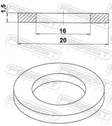 ������ �������������� 16x20x1.5 Febest 88430162015C 88430162015C ����