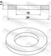 ������ �������������� 18x24x1.5 Febest 88430182415C 88430182415C ����