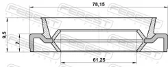 ������� ������� 61.25x78.15x7x9.5 | ����/��� | Febest 95EDS63780710X 95EDS63780710X ����