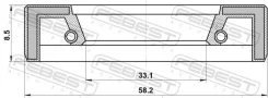 ������� Mitsubishi Delica Space GEAR/Cargo PA-PF# 1994.03-2006.12 ������� Febest 95FAS35580909X ����