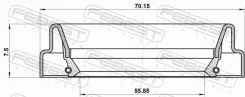 ������� ������� Toyota Hilux GGN15/25/35/KUN1#/2#/3#/LAN15/�25/35 2004.08-2012.04 Febest 95FDY57700808C ����