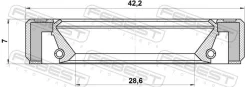 ������� ������� 28.6x42.2x7x7 | ����/��� | Febest 95GBY30420707R 95GBY30420707R ����