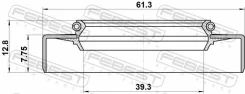 ������� ������� 39.3x61.3x7.75x12.8 | ����/��� | ��� Hyundai Santa FE, KIA Sportage, Hyundai i30 febest 95gdw-41610813l 95GDW41610813L ����