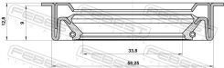 ������� ������� 33.8x56.25x9x12.8 ����, ��� Febest [95GDY35560913C] 95GDY35560913C ����