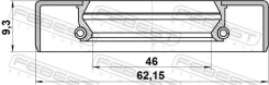 ������� ��������� 46x62.15x9.3 | ��� ����/��� | Febest 95GDY48620909X ����