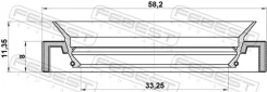 ������� ������� (35X58X8X11,4) 95HAS-35580811R ����� ����� 95HAS35580811R ����