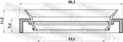 ������� ������� 33.3x56.3x7.4x11.2 | ����/��� | Febest 95HAY35560711C 95HAY35560711C ����