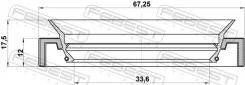 ������� ������� 33.6x67.25x12x17.5 | ����/��� | Febest 95HAY35671017R 95HAY35671017R ����