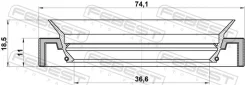 ������� ������� 36.6x74.1x11x18.5 | ����/��� | Febest 95HAY38741118C 95HAY38741118C ����