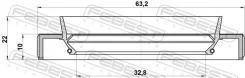 ������� ������� 32.8x63.2x10x22 | ����/��� | Febest 95HBS34631022L 95HBS34631022L ����