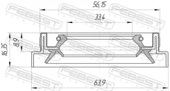 ������� ������� 33.4x56.15x8.9x16.35 | ����� ����/��� | Febest 95HBS35560916X 95HBS35560916X ����