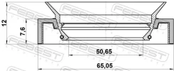 ������� ��������� 50.65x65.05x7.6x12 | ��� ����/��� | Febest 95HCY52650812X ����