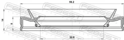 ������� ������� ��������� 32.9X56.2X8X14 95HFS-34560814C ����� ����� 95HFS34560814C ����