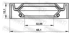 ������� ������� 32.85x65.1x12.1x12.1 | ����/��� | Febest 95IDS34651212X 95IDS34651212X ����