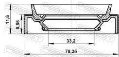 ������� ������� 33.2x78.25x8.55x11.5 | ����/��� | Febest 95JBS35780912X 95JBS35780912X ����