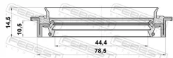 ������� ������� 44.4x78.5x10.5x14.5 | ����/��� | Fordtransit(V363) TTS VAN, Chassis DE Kokaeli Europa, Mustang CZG, TRAN Febest 95JDS46781114R 95JDS46...