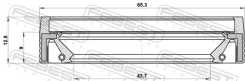 ������� ������� ��������� 43.7x65.3x9x12.8 | ����/��� | Febest 95MAY45650913C 95MAY45650913C ����
