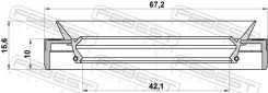 ������� ������� (44X67X10X15,6) 95MEY-44671016C ����� ����� 95MEY44671016C ����