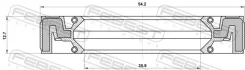 ������� ������� ��������� 35.9x54.2x12.7x12.7 | ����/��� | Febest 95QAY37541313C 95QAY37541313C ����