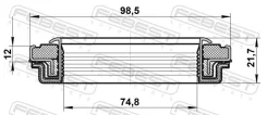 ������� ����. ������� /74,8 x 98,5 x 12 x 21,7 mm. / Febest 95RCW-76981222X 95RCW76981222X ����