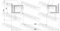 ������� ��������� �������� 63.9X88.2X8.6X18.3 �������� ��� Nissan Patrol(GR) Y61 1997.10-2010.03 [EL] 95SCY-65880918X 95SCY65880918X ����