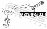 ����������� AUDI A5/S5 Coupe/SP. 2008-2016 ������ ������������� �����. Febest ADABQ5FSB ����
