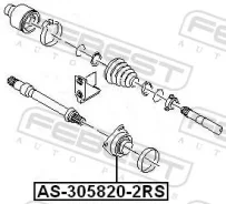 ��������� ������� ������� ��� FORD Mondeo III, FORD Focus febest as-305820-2rs AS3058202RS ����