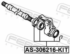 ��������� ������ ������� ����������� Mitsubishi Galant 92-96 AS-306216-KIT Febest AS-306216-KIT AS306216KIT ����
