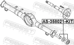 ��������� ��������� ������ ������� ����������� 35x80x21 | ��� ����/��� | Febest AS358021KIT AS358021KIT ����