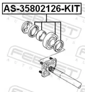 ��������� ��������� ������ ������� (�-��) Febest AS-35802126-KIT AS35802126KIT ����