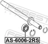 ��������� ���������� ��� BMW 3, Mercedes-BENZ S-Class, Mercedes-BENZ E-Class febest as-6006-2rs AS60062RS ����