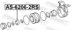 ��������� ��������� Febest AS-6206-2RS AS62062RS ����
