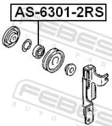 ��������� ��������� Febest AS-6301-2RS AS63012RS ����