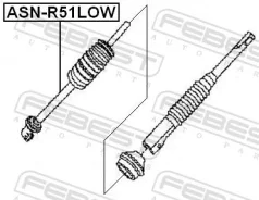 ��� ��������� ������� ������ Nissan Pathfinder R51 Febest ASN-R51LOW ASNR51LOW ����
