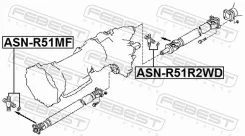 ���������� ���������� ���� 27x83 ��� FORD Explorer, FORD Escape, Mercury Mariner febest asn-r51r2wd ASNR51R2WD ����