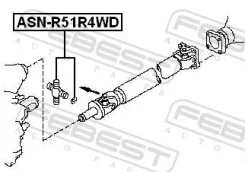 ���������� ���������� ���� 27x92 Febest ASNR51R4WD ASNR51R4WD ����