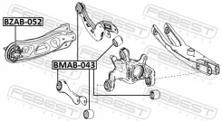 ����������� ���� Nissan Q30/QX30 H15E 2016.04- ����. ��������. Febest BZAB052 ����