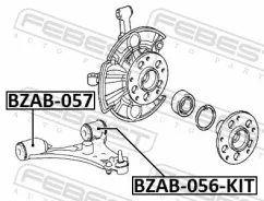 ����������� ������� ������ �������� (��������) �������� ������ ����� ��� Mercedes-BENZ B-Class B, Mercedes-BENZ A-Class A febest bzab-056-kit BZAB056K...