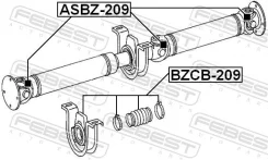 ��������� ��������� MB Sprinter 05-13 ���������� ���� (���������� ��������) Febest BZCB209 ����