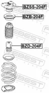 ����� ��������� ������������, ��������, ������, ����� ��� Mercedes-BENZ GLK-Class Febest BZSS-204F BZSS204F ����