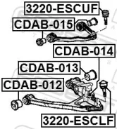 ����������� ��������� ������� ������ ����� ����/��� Febest [CDAB012] CDAB012 ����