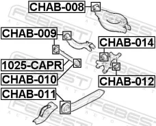 ����������� ������ ���� | ��� ����/��� | Febest CHAB010 CHAB010 ����