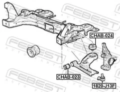 ����������� ������ �������� �������� ������ ����� ��� Chevrolet AVEO, Chevrolet Sonic [USA], FORD ASIA / Ozeania Fairmont febest chab-023 CHAB023 ����