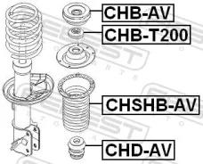 ��������� ��������������� ����� �������� ������ ����� ��� Volkswagen GOLF, SEAT Ibiza, Volkswagen BORA febest chb-t200 CHBT200 ����