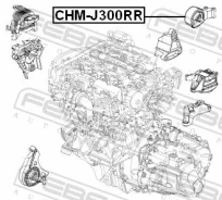 ������� ��������� ������ ������ ����� ��� OPEL Astra, Chevrolet Cruze, OPEL Zafira febest chm-j300rr CHMJ300RR ����