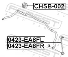 ������ ��������� ������������� d18.2, ��������, ������ ����� ��� Volkswagen Caddy, Chevrolet Optra Febest CHSB-002 CHSB002 ����